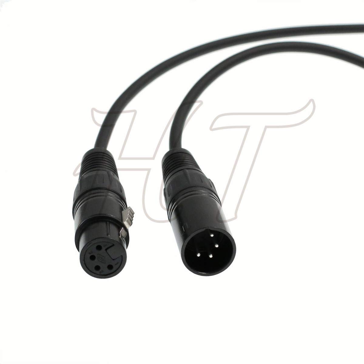 HangTon XLR 4 Pin DSLR Camera Monitor Recorder Mixer Power Supply Cable XLR Male To Female (1)