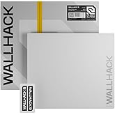 Wallhack SP-004A Glass Gaming Mouse Pad, Medium 15.4x17.7 in, White | Tempered Glass Mousepad For FPS &amp; Esports, Compact Precision Surface With Smooth Tracking &amp; Non-Slip 60A Silicone Base