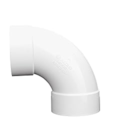 NDS PVC S&D 90° Long-Turn Elbow, 4-Inch, for Hub X