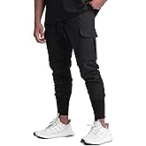 GINTPK Men Cargo Jogger Lightweight Tapered Hiking Pants Sport Running Quick Dry Sweatpants for Training