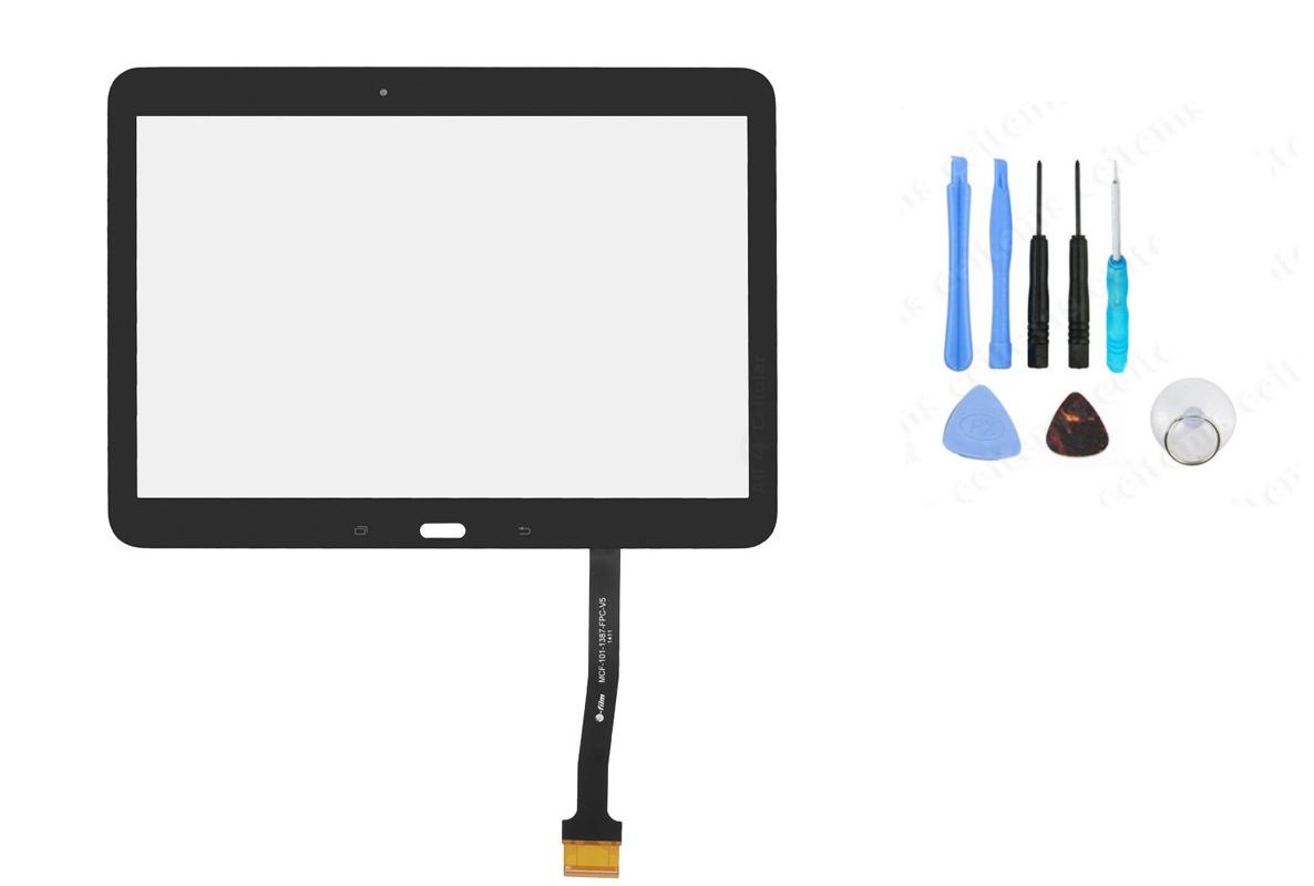 Winmaxcn Ecran vitre tactile ecran Touch digitizer glass for Samsung Galaxy Tab 4 10.1" T530 T531 T535 (NO LCD) Black