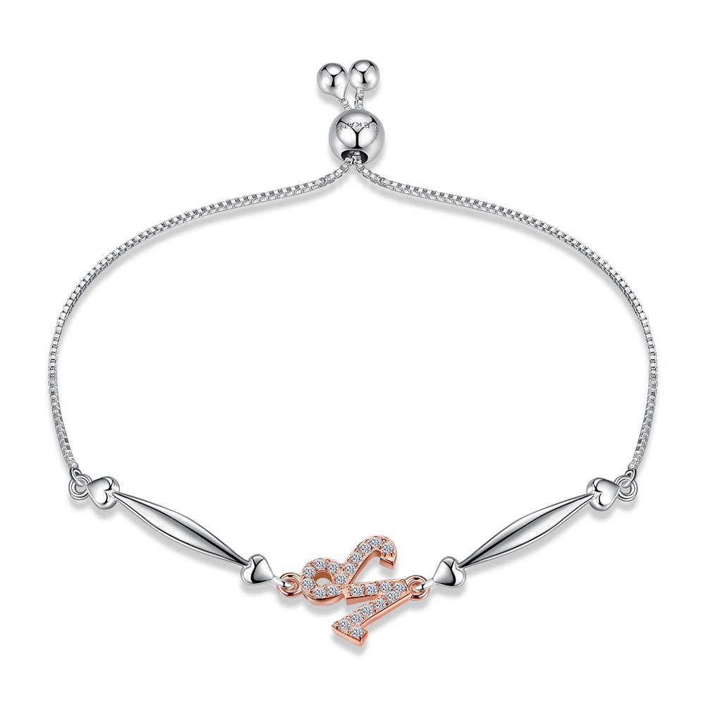 Caimeytie Women's Bracelet Adjustable 925 Sterling Silver Capricorn Girls Gift