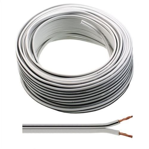 100m of Auline Speaker Cable 13 Strand for Surround Sound Hifi Car Audio System (White)