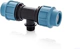 BFG HYDROBIL VZ-6IND-Y57V Blue/Black PP Plug-In Pipe Connector 25mm 1/2" view 2