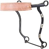 Aime Imports Flat Leather Noseband Hackamore Bit