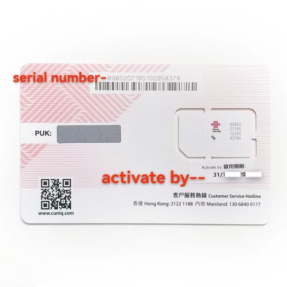 Greater China Data Sim Card 30 Days 12Gb Then Unlimited for China, Macau can f/b