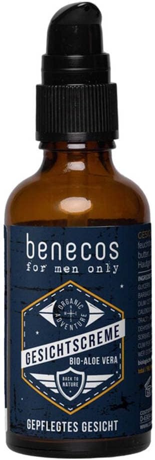 Benecos For Men Only Face Cream 50 ml Organic Natural Skincare Moisturiser