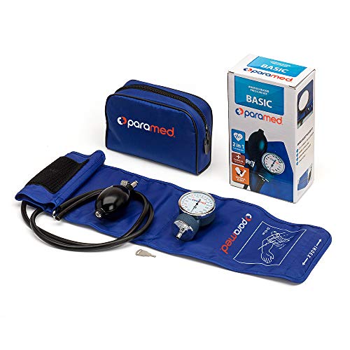 PARAMED Aneroid Sphygmomanometer Manual Blood Pressure Cuff with