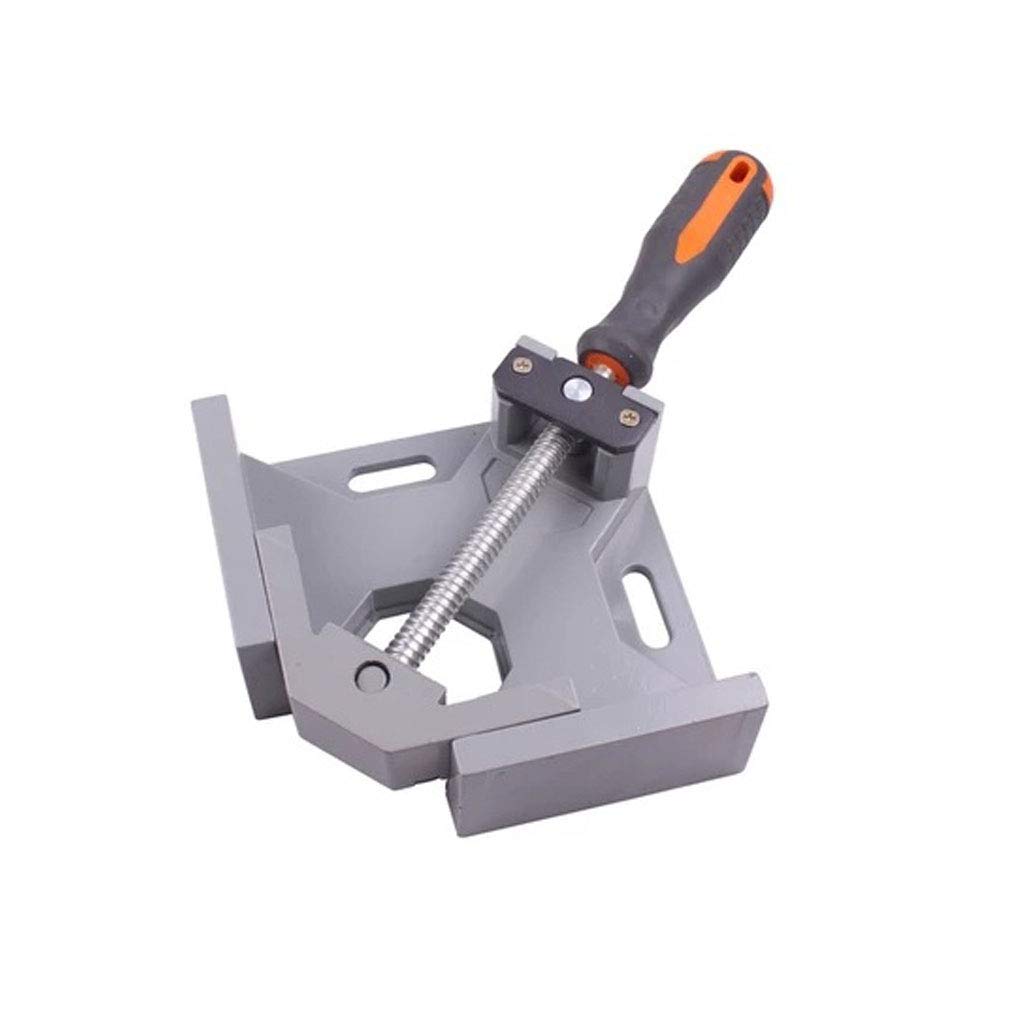 Beikalone 90° Right Angle Clamp, Adjustable Vise, Grey, For Carpenter, Wood-Working, Engineering, Welding, Photo Framing