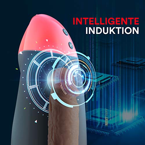 Aivrobta Automatischer Masturbatoren Cup Mit Intelligente Industion, Elektrische Cup-Masturbatoren Mit Wärmefunktion 42ºC, Sexspielzeug Männer Wasserdicht und Realistische Strukturen.