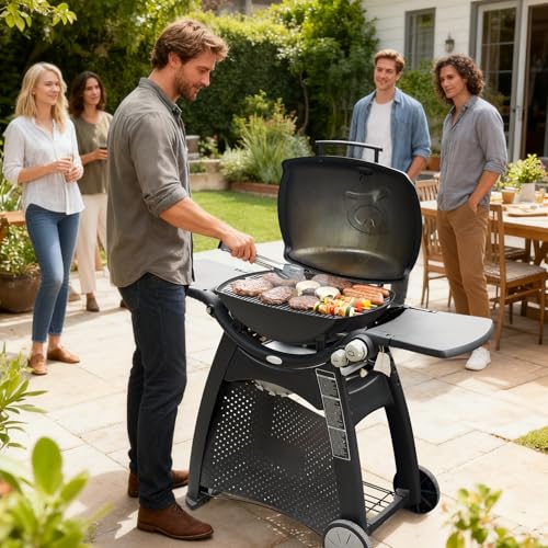 onlyfire Weber Q 300/3000 Series Cast Iron Gas Grill Grill - Replacement for 7646 - with 2 Mounting Brackets