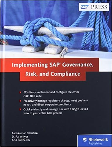Implementing Sap Governance Risk And Compliance Sap Press Englisch Christian Asokkumar Iyer D Rajen Sudhalkar Atul Amazon De Bucher