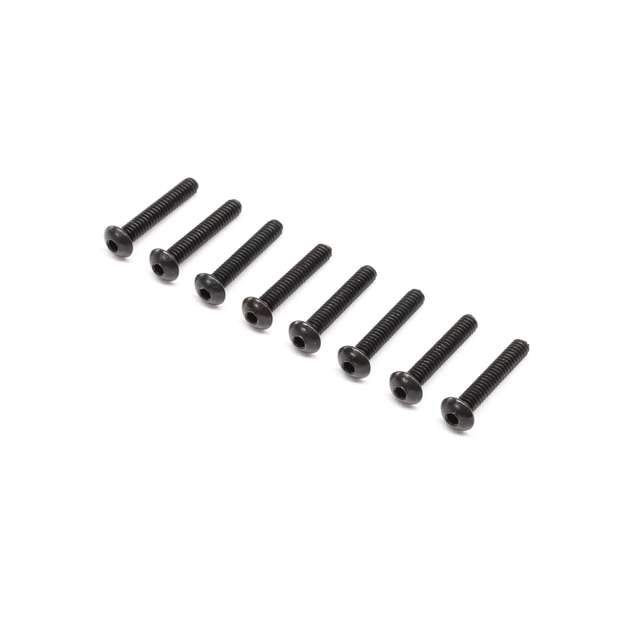Button Head Cap Screws, 2-56 x 1/2 Inch (8)