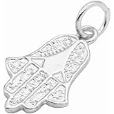 SUGARKITTEN LONDON Sterling Silver Hamsa Hand of Fatima Necklace Bracelet Charm Pendant