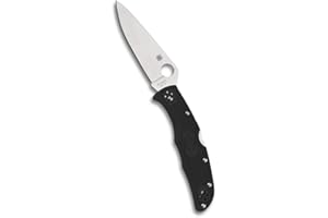 Spyderco Endura 4 Folding Pocket Knife with 3.8" VG-10 Steel Blade and FRN Handle - EDC Knife for Men and Women, Perfect for Hunting, Tactical, Camping, Survival, Hiking - PlainEdge - C10FPBK