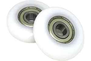 TCETVMVXR 4pcs 8 mm Bore 40 mm Diameter Rowing Machine Seat Rollers 8x40x10 mm BSR62840-10 POM Coated Round Rower Wheel Spher