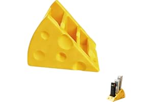 AGLOO Cheese Shaped Remote Control Holder – Couch Bedside Caddy & Nightstand Organizer for TV/AC Remotes, Pens, and More,Uniq