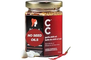 Garlic Chili Oil Made With Olive Oil | No Seed Oils | Crispy garlic | FREE of salt, sugar, nuts, MSG, sodium, gluten | Keto, 