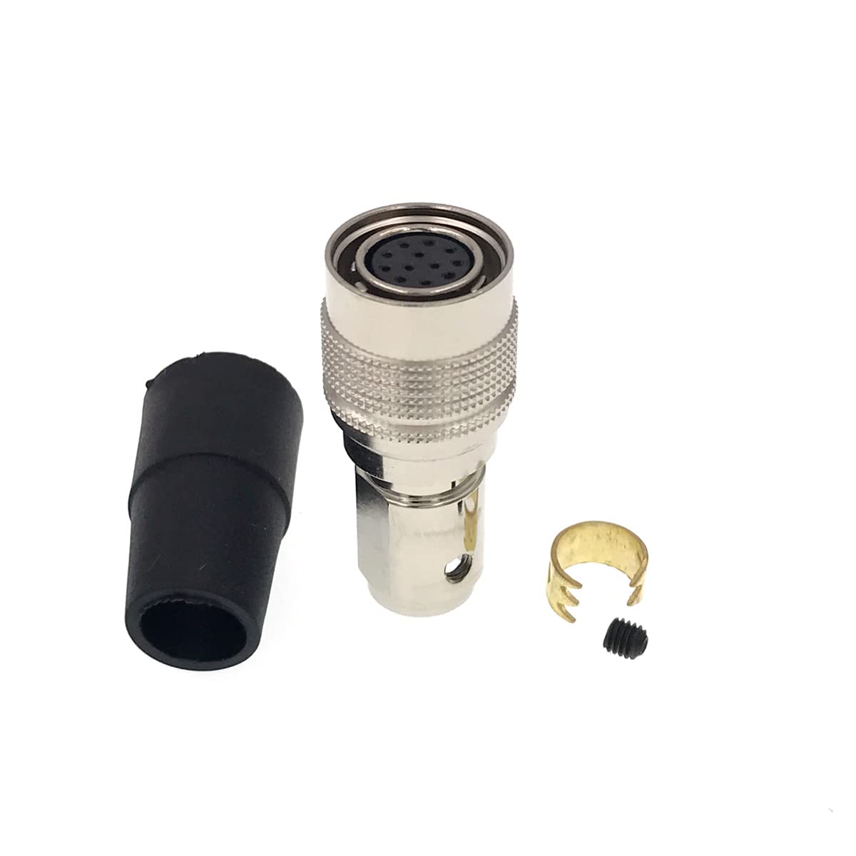 DRRI Hirose HR10A-10P-12S 12 Pin Female Push Pull Plug Connector for Basler Camera Aviator GigE Industrial Camera (Female Plug, 12Pin) — image 1