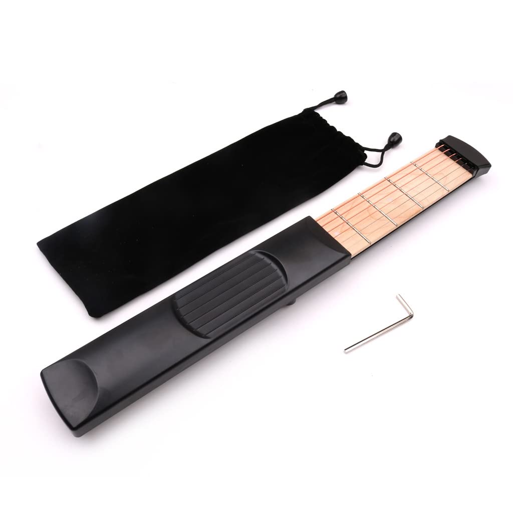 WANGCL 6 Fret Portable Left Hand Pocket Guitar Practice Tool Guitar Gadget Chord Trainer for Beginner Guitarist Practice Training