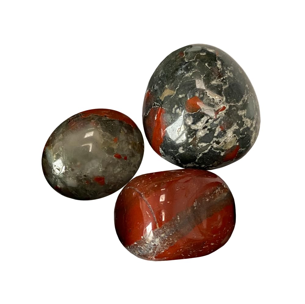VIE Tumbled Crystals, Pack of 6, Bloodstone