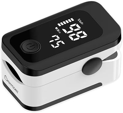 Berrcom Pulse Oximeter SpO2 Pulse Monitor LED Display Batteries Included
