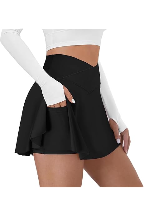 Falda Negra Mujer G4Free Faldas De Tenis Cortas Y Hasta La Rodilla
