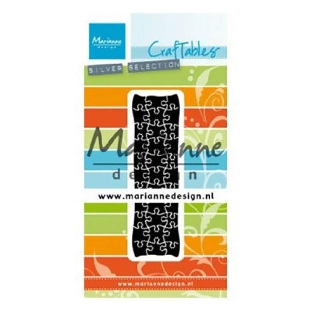 Marianne Design Craftables Cutting Dies Embossing Puzzle for Paper Craft Projects, Metal, Silver, Small