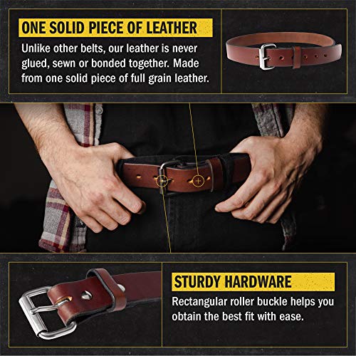 Relentless Tactical The Guardian Leather Gun Belt for Men Concealed Carry Made in USA 14 oz