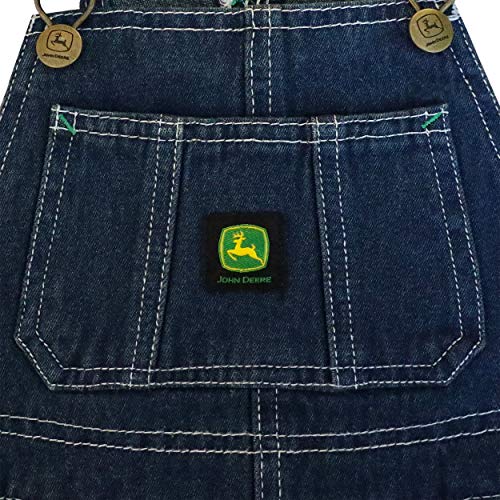 John Deere baby boys John Deere Overall Bibs, Denim, 612 Months US
