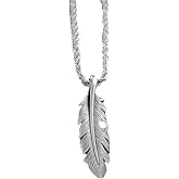 Mf Western Products Men's Twister Feather Necklace