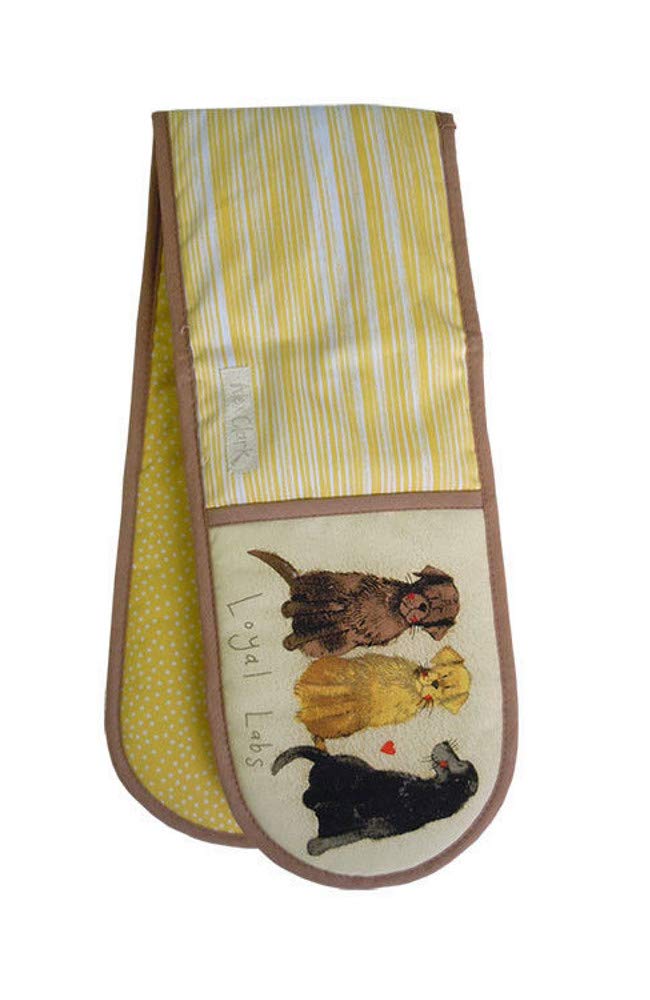 Alex Clark Loyal Labs Double Oven Gloves - Dogs - 100% Cotton -Baking - Cooking - Kitchen Accessory
