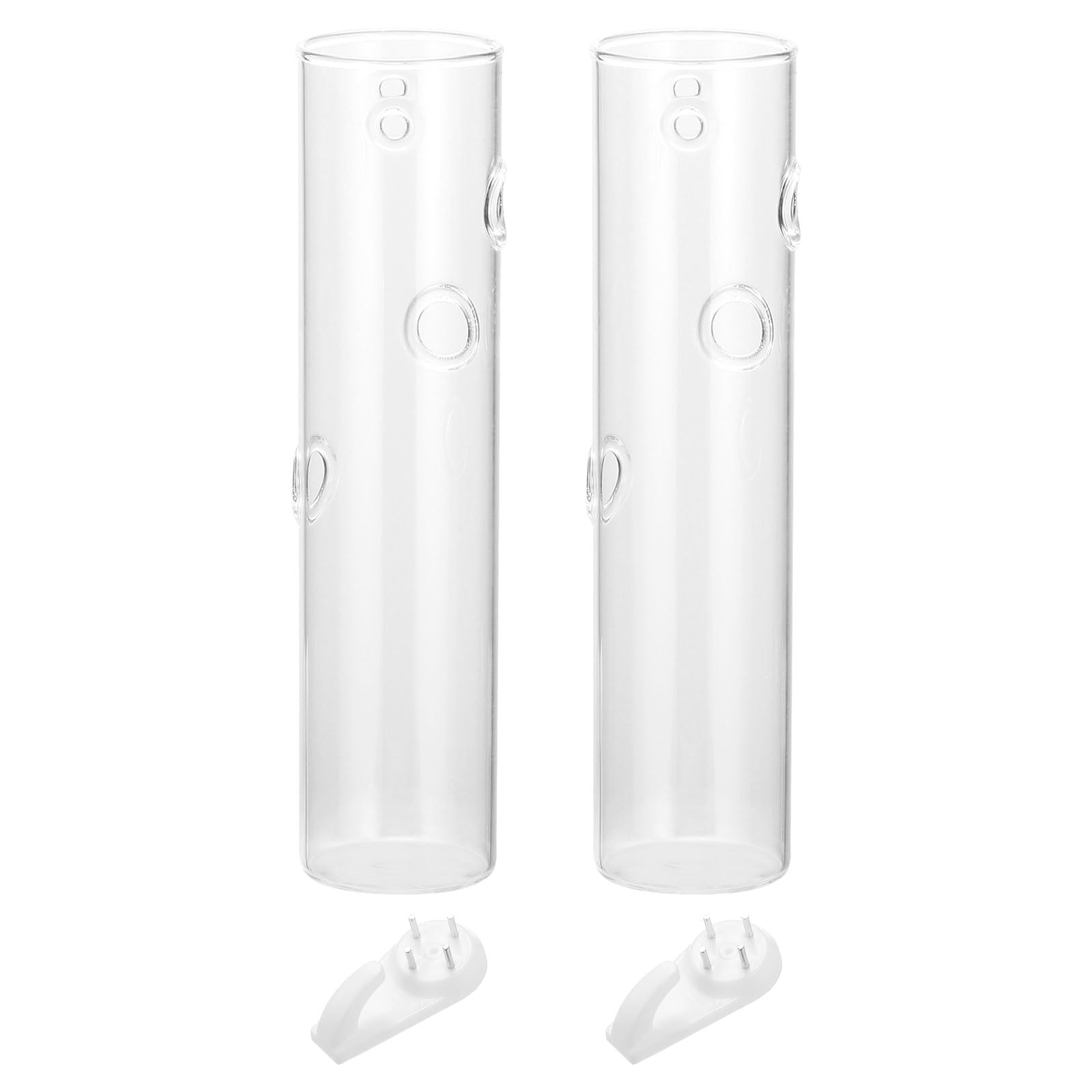 PATIKIL Wall Vases for Flowers, 2 Pcs Planters Hanging Glass Terrariums Propagation Station for Home Decor Housewarming Gifts