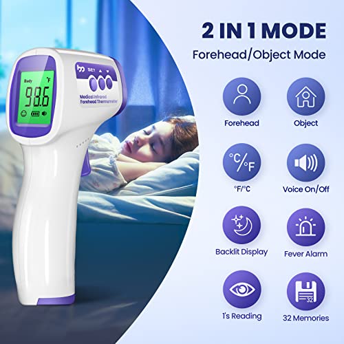 Thermometer for Adults and Kids, FSA Eligible Thermometer, NoTouch
