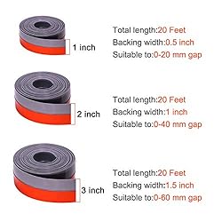 TORRAMI Silicone Weather Stripping 1 inch Width 20