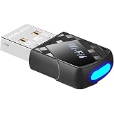 USB WiFi 6 Adapter for PC &amp; Bluetooth 5.4 Dongle | AX9000Mbps Dual-Band 2.4G/5G Network Adapter Built‑in Driver for Windows 11/10 Laptop/Desktop