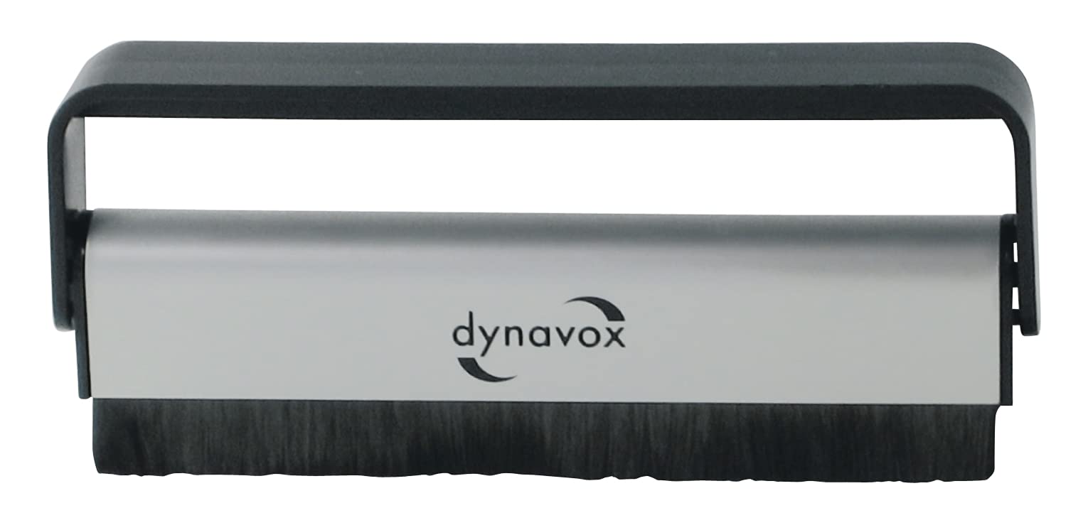 Dynavox Carbon Anti-Static Brush, Cleaning Record Record Brush, Carbon Fibre Bristles for Effective Dust Removal, Anti-Static Discharge