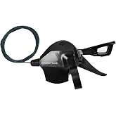Relwears 9 Speed Shifter SL-U4000-9R Bike Shifter Right Thumb Shift Lever | 9 Speed Shifter for Moutain Bike E-MTB Flat-Bar Road Bike,with Visual Window,High Modification Flexibility,Coated Inner Wire