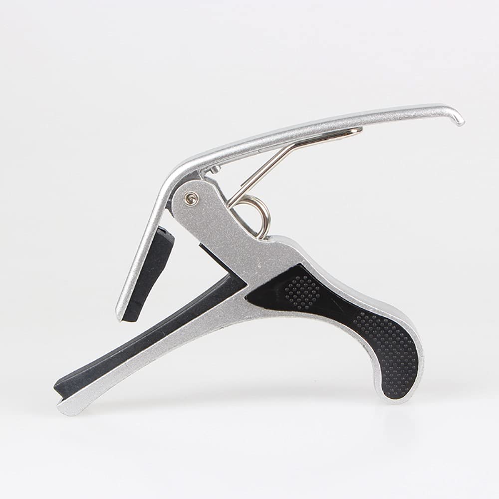Hebikuo Silver Capo Aluminium Alloy color guitar accessories capo for acoustic and electric guitar. Available in different colours Red/Blue/Silver: BDJ-001-Silver