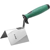 Drywall Corner Tool - Outside Corner Trowel Stainless Steel | Corner Knife Corner Drywall Tool,Lining Plastering Trowel,Plaster Corner Work,Comfortable Soft Grip Handle