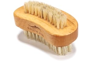BLUEZOO Two-side Wooden Nails Brushes for Fingers, Natural Wood and Bristle Cleaning Acrylic Nail Art Brush, Fingernail & Toenail brushes for Women, Men, Girls, Manicure Pedicure Nail Scrubber Home & Salon