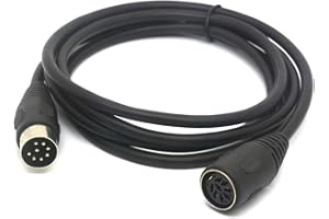 PIIHUSW 8 Pin Din Speaker Cable Extension for Bang, Olufsen B&O, BeoLab, POWERLINK mk2 (1.5 Meter) (1.5 Meter)