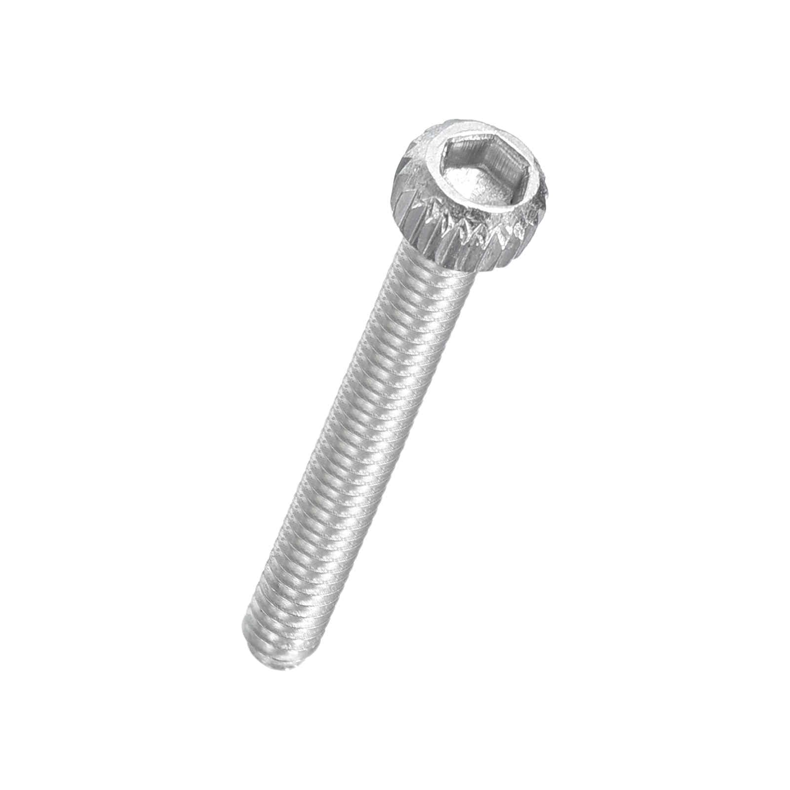 Kozelo 100pcs Socket Head Cap Screws - [M1.4-0.3 x 12mm] 304 Stainless Steel Allen Socket Drive for Electrical Motor 3D Printing Fan Engine Replacement Use, Silver — image 1