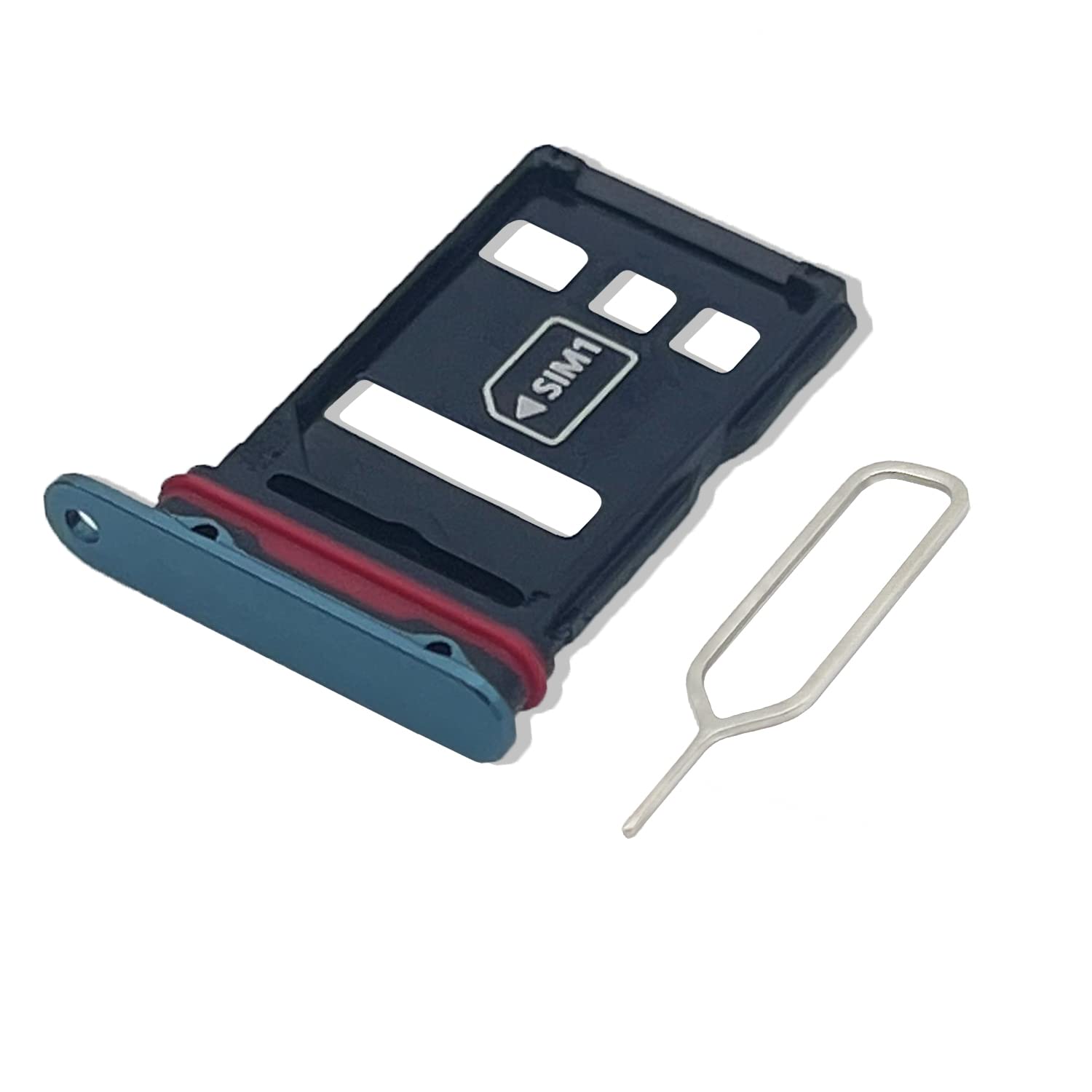 Eonpam Original DUAL SIM Card Slot Tray Holder Replacement for (Huawei Mate 30 Pro) Incl SIM Pin (Green)