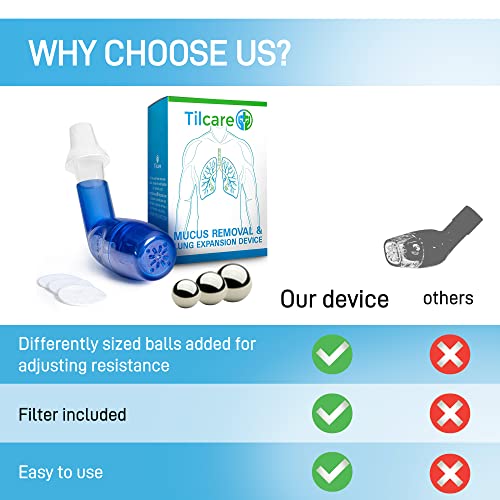 Tilcare Breathing Lung Expander & Mucus Removal Device Exercise