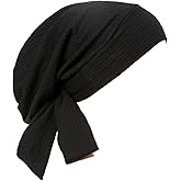 YYAOJHAO Pre Tied Bandanas Headscarf for Women - Solid Wave Chemotherapy Caps Headwrap Chemo Turban Headwear Hats
