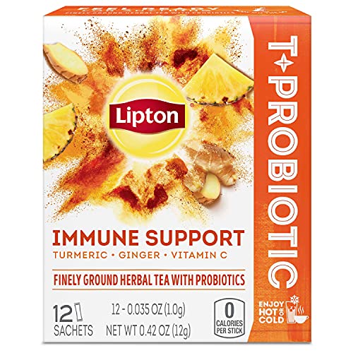 Lipton Tea Sachets For a Refreshing Cup of Flavored Tea Turmeric Ginger