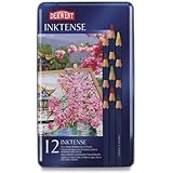 Derwent Inktense Pencil Set, Assorted Color, 12-Tin