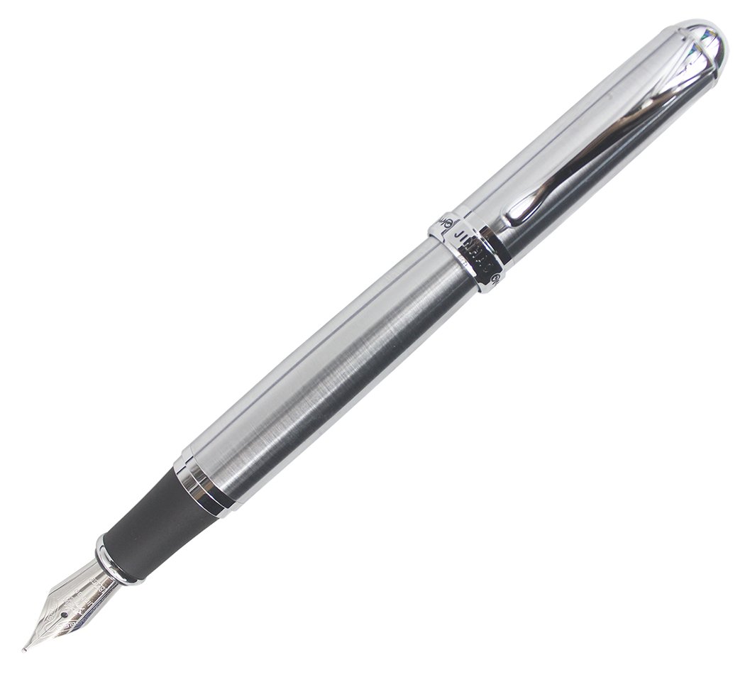 EXQUISITE SILVER TONE B NIB FOUNTAIN PEN SUPERIOR GIFT