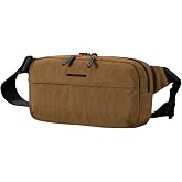 Kingsons Light Waterproof Sling Crossbody Bag,2.5LChest Pack for Travel,Commute,Hiking,Gym bag gifts for Men &amp; Women (KS25056-Light Brown-US-1)